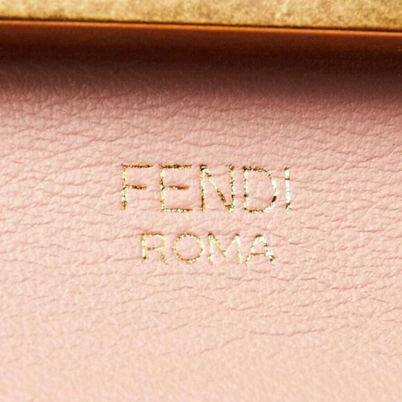 Fendi Pink Smooth Leather Kan U Shoulder Bag 8BT313 - Picture 11 of 12